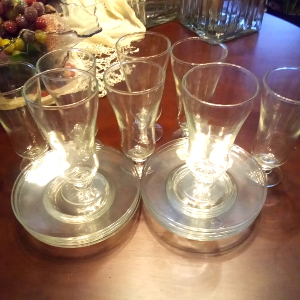 Vintage Anchor Hocking parfait set